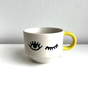 New Starbucks Ceramic Wink Mug 14-Ounce (white)